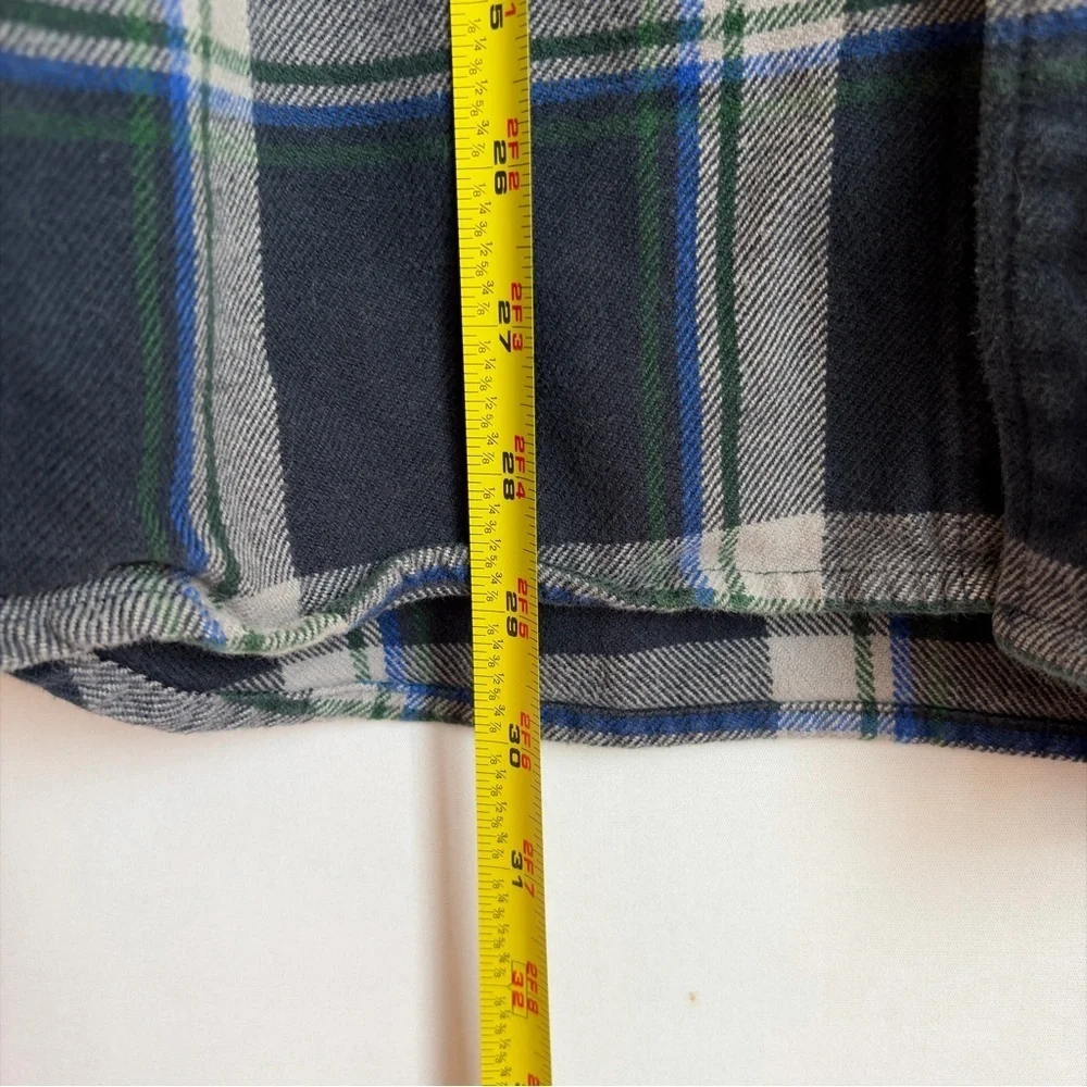 The North Face Arroyo Shirt Men Sz XL Blue Flannel Outdoor Preppy Thick Gorpcore